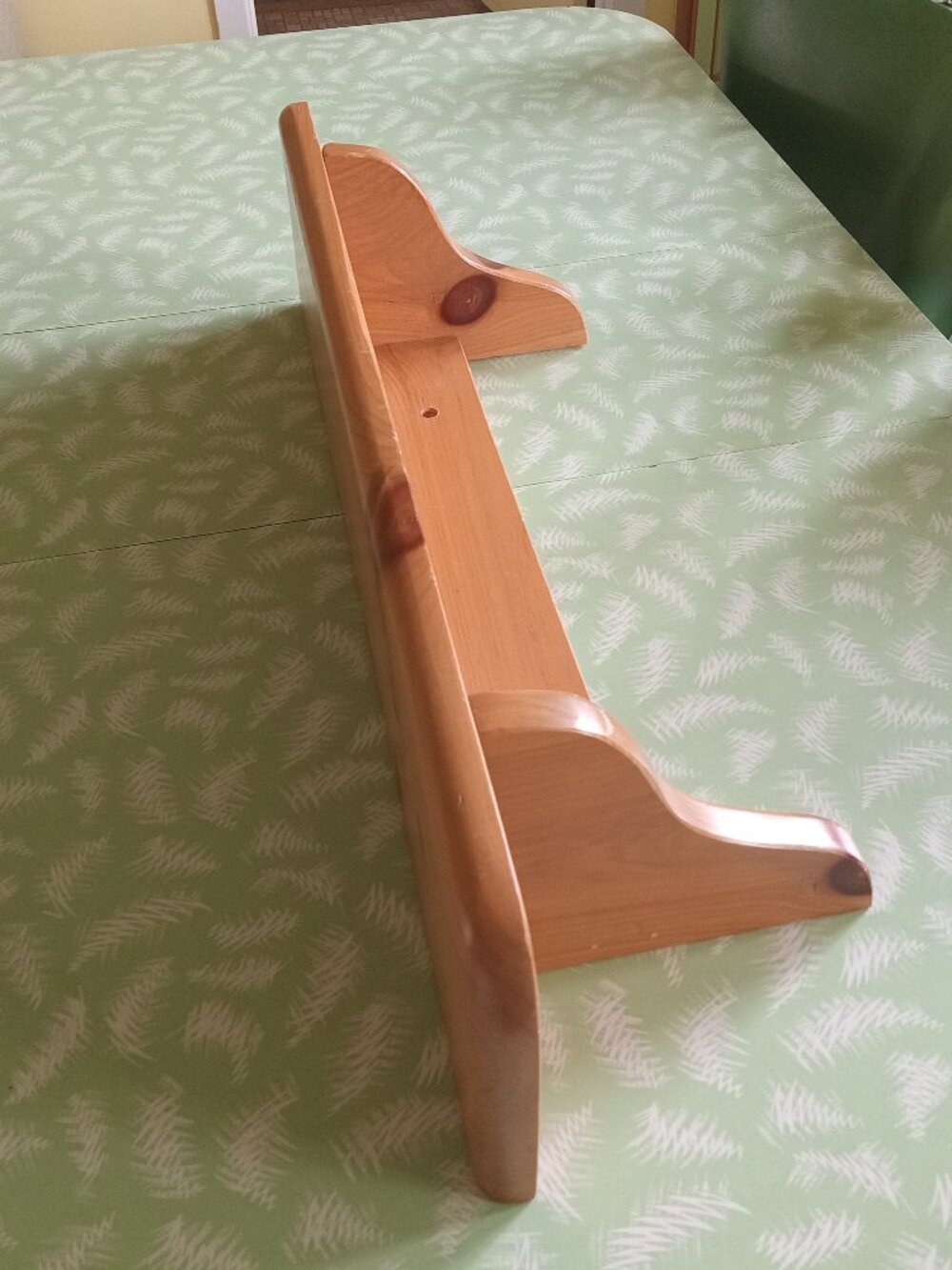 Vintage antique rustic shelf pine wood